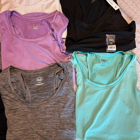 8pc Athletic Works Racer Back Tank Top Set XS - Picture 3 of 8